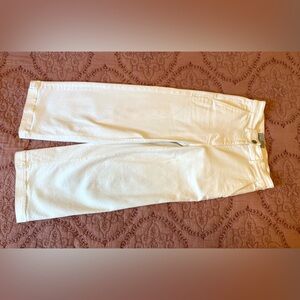 Everlane Wide Leg Cotton White Pants